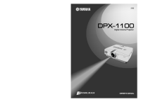 Yamaha DPX-1100 - Owners Manual 